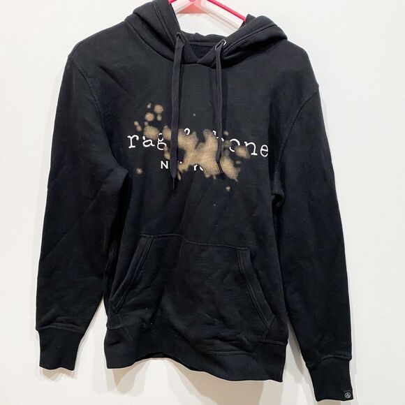 Rag & Bone Men's Bleach Cotton Hoodies xs - Picture 3 of 11